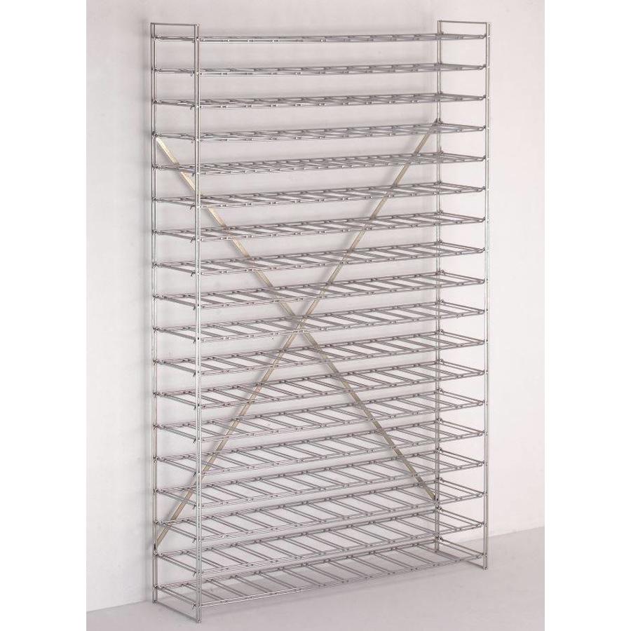 Casier à vin chromé | 120 bouteilles 120 x 30 x (H) 105 cm