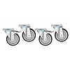 Bartscher Castor wheels set 4 pieces | 2 with brake