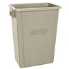 Poubelle de recyclage en plastique | 56 litres | Beige