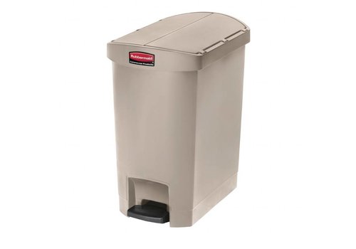  Rubbermaid Pedaal Afvalbak 30 Liter | Beige 