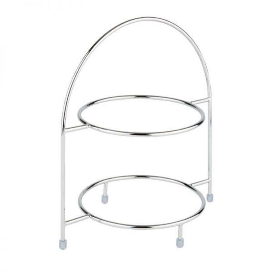 Stainless steel Etagere standard thin shape - 2 Floors | Max Ø27 cm