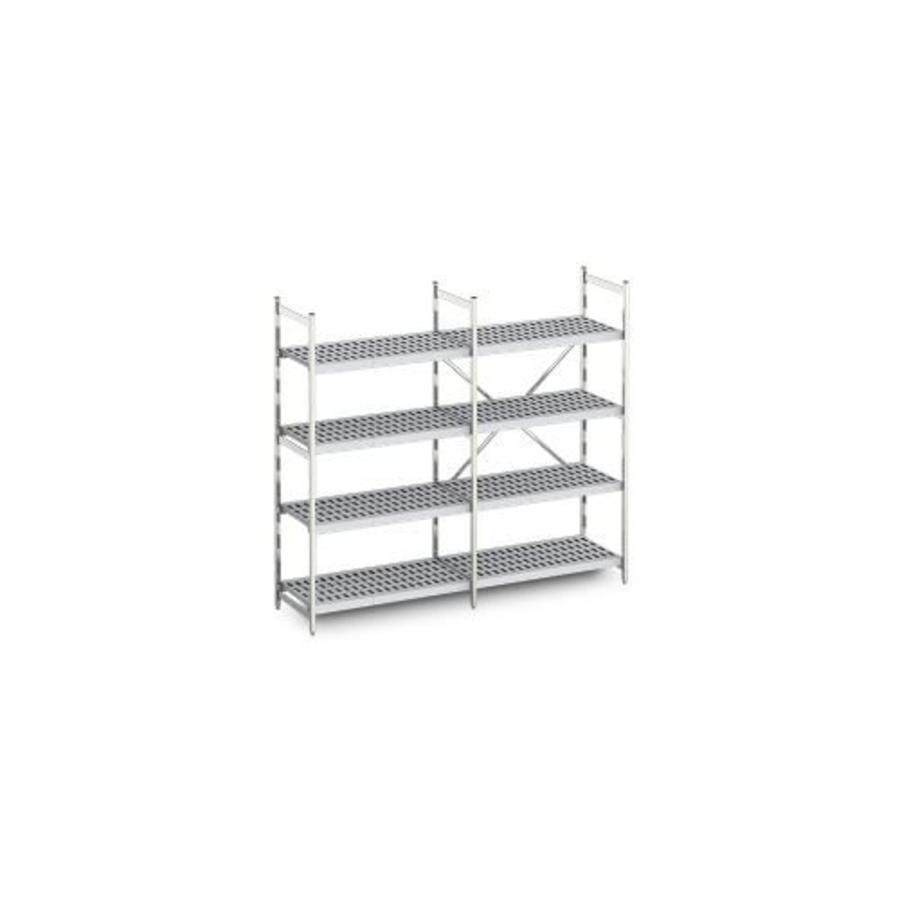 Étagère en aluminium Norm 12 50 cm de profondeur | 10 tailles