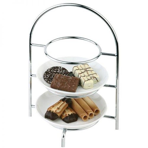  HorecaTraders Etagere - 3 Plates | Max Ø17 cm - 2 Colors 