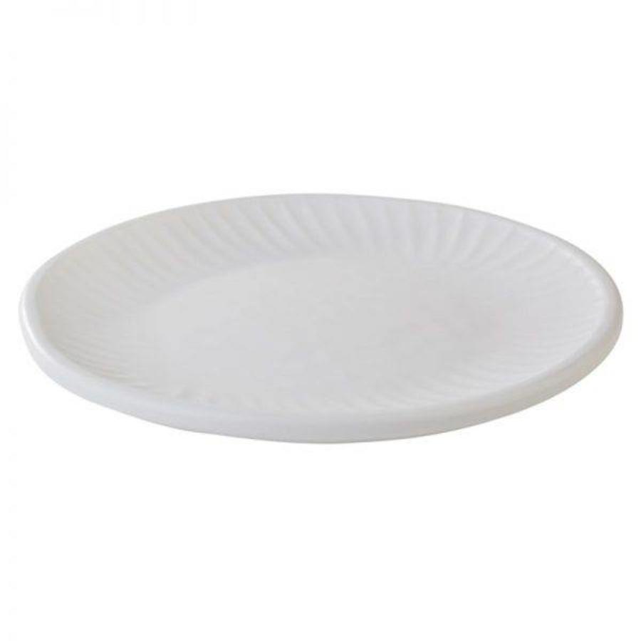 Assiette Ø16 x H2 cm, blanche
