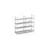 Hupfer Aluminum rack with closed shelves 40 cm deep | 10 formats