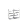 Hupfer Aluminum rack with closed shelves 60 cm deep | 10 formats