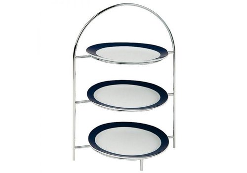  HorecaTraders Etagère élégante - 3 étages | Max Ø27 cm - 2 Couleurs 