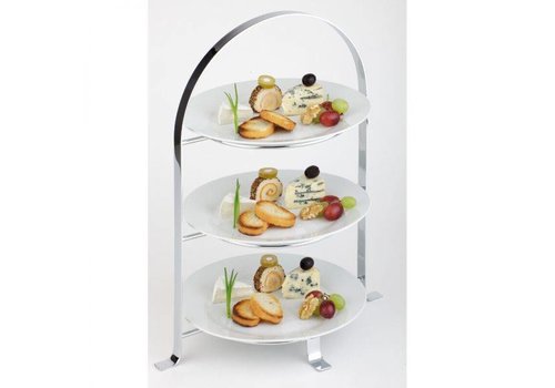  HorecaTraders Luxury Etagere - 3 floors | Max Ø27 cm 