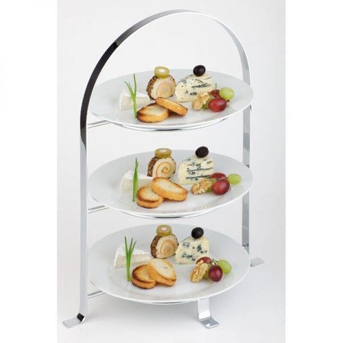  HorecaTraders Luxury Etagere - 3 floors | Max Ø27 cm 