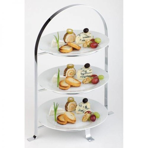  HorecaTraders Luxus Etagere - 3 Etagen | Max Ø27 cm 