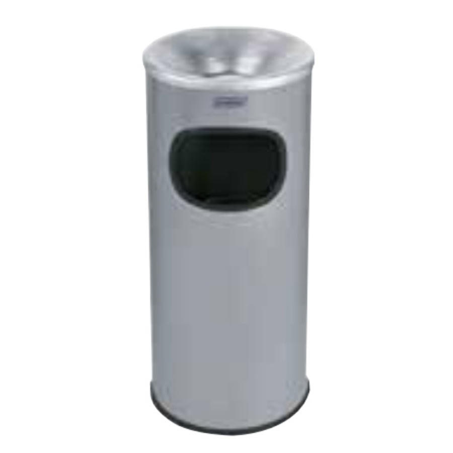 Ashtray/Waste Bin With Inner Bucket | Black - 30 L