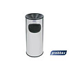 HorecaTraders Ashtray/Waste Bin With Inner Bucket | Shiny stainless steel - 30 L