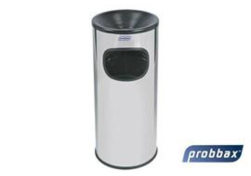  HorecaTraders Cendrier/Poubelle avec seau intérieur | Acier inoxydable brillant - 30 L 