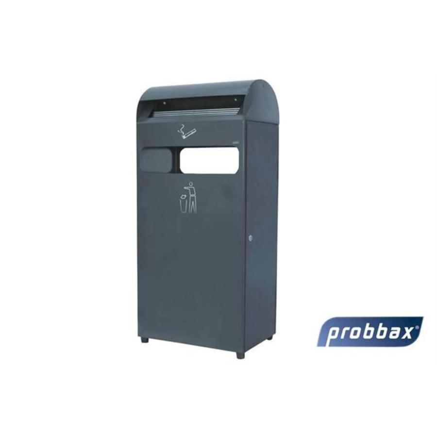 Cendrier sur pied 4,7 litres + poubelle 48 litres