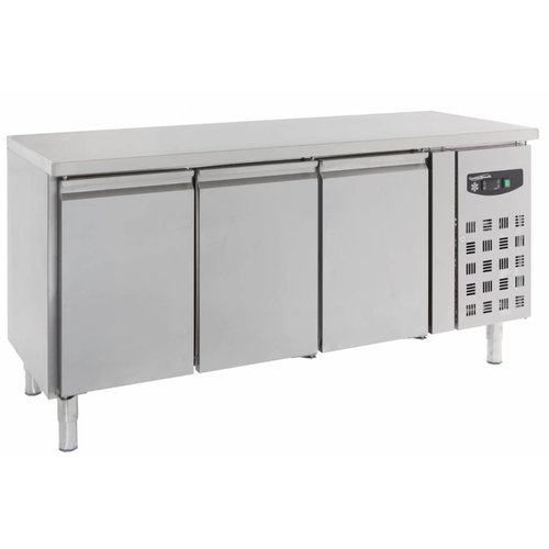  Combisteel Etabli réfrigéré 3 portes inox | 123 x 48 x 56 cm 