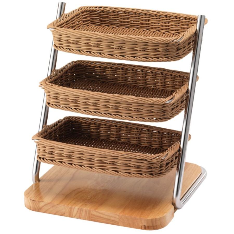 Buffet stand with basket