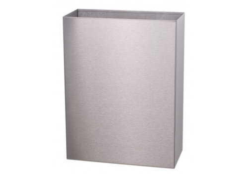 HorecaTraders Poubelle en acier inoxydable modèle ouvert | 25 L 