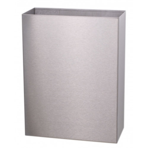  HorecaTraders Poubelle en acier inoxydable modèle ouvert | 25 L 