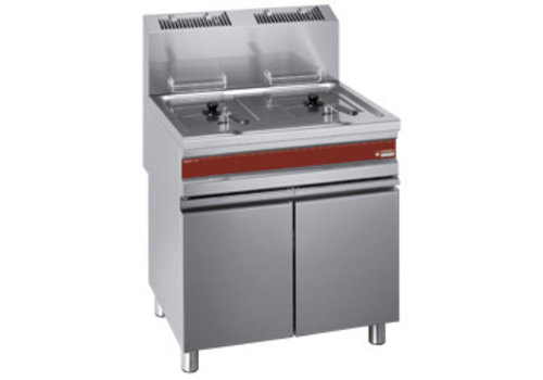  HorecaTraders Friteuse à gaz 2 x 15 litres 