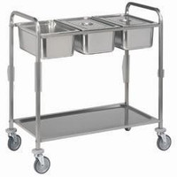 Serving trolley stainless steel, 3x GN 1/1 | 2 Formats