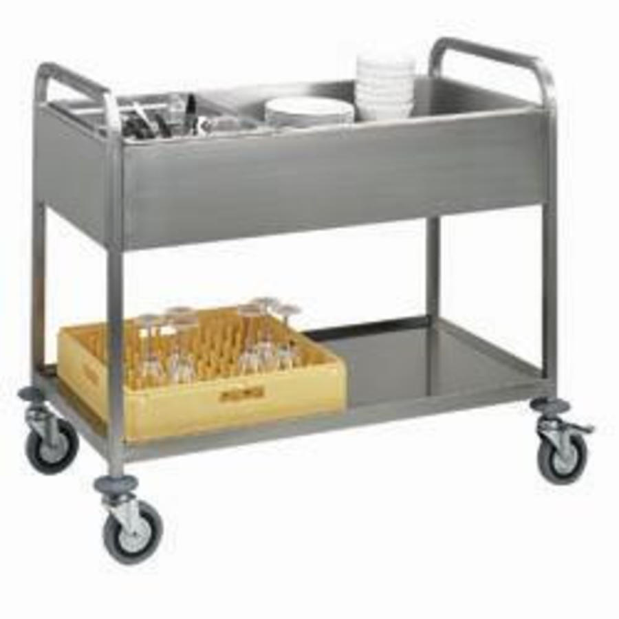 Chariot de service 3x GN 1/1 | Acier inoxydable