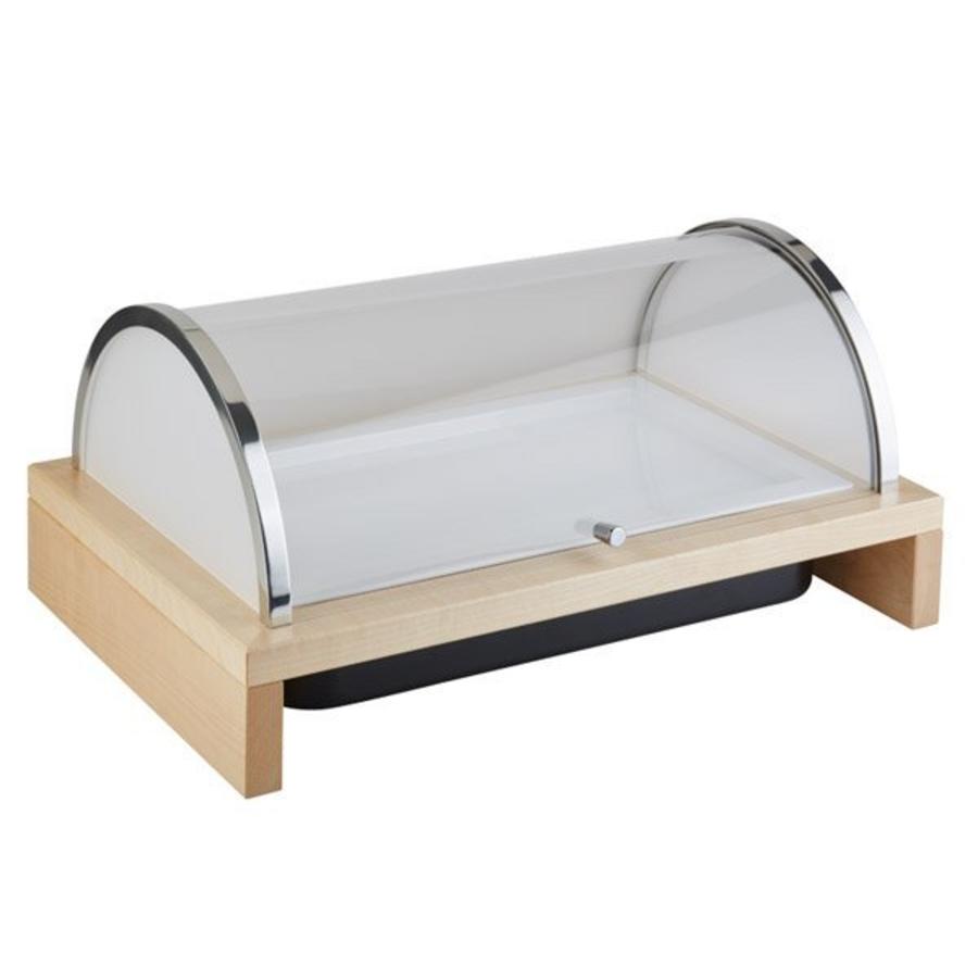 Vitrine réfrigérée pour buffet | Aspect érable