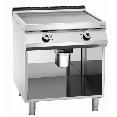  Bartscher Plaque de cuisson électrique pour cuisine commerciale | Lisse | 80x90x80-95 cm 