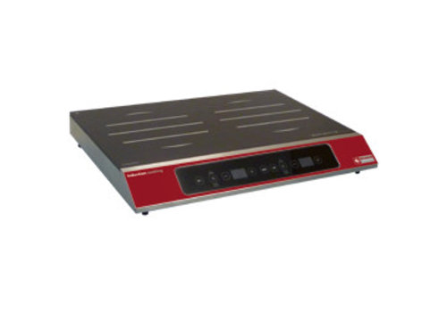  HorecaTraders Induction plate 2 cooking zones (2x 1750 W) | Tactile keys 