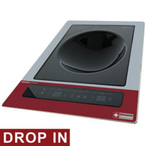  HorecaTraders Induction hob Wok Built-in 6000 Watt | Tactile keys 