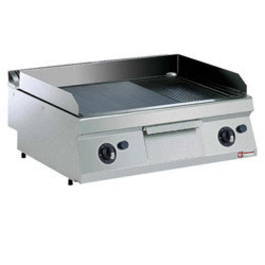 Plaque de cuisson | Gaz en acier inoxydable | 80x70xh25/32