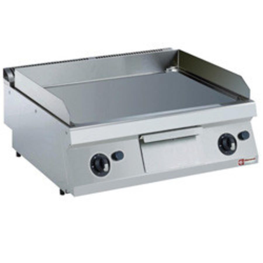 Plaque de cuisson chromée | gaz 80x70xh25/32 cm