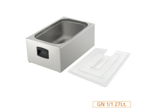  HorecaTraders Bac GN 1/1 pour cuisinière avec couvercle | cuisine plus 