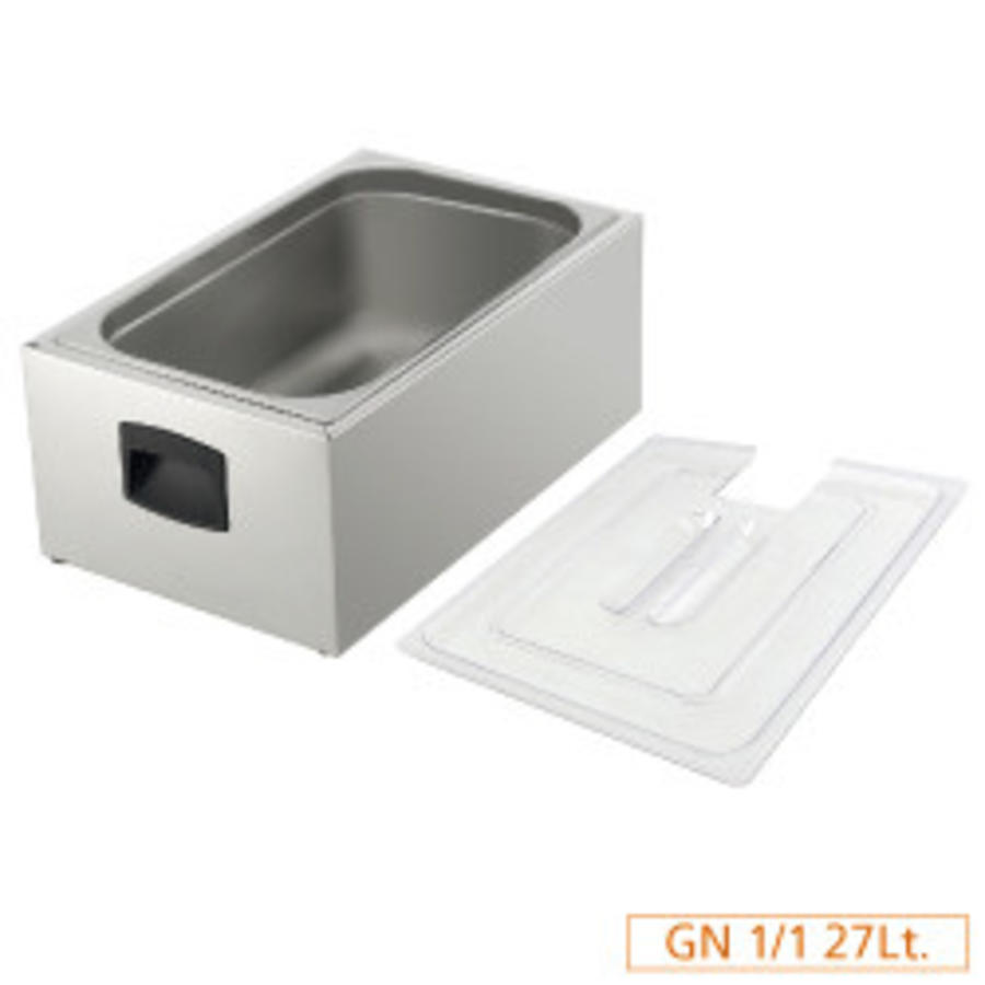 Bac GN 1/1 pour cuisinière avec couvercle | cuisine plus