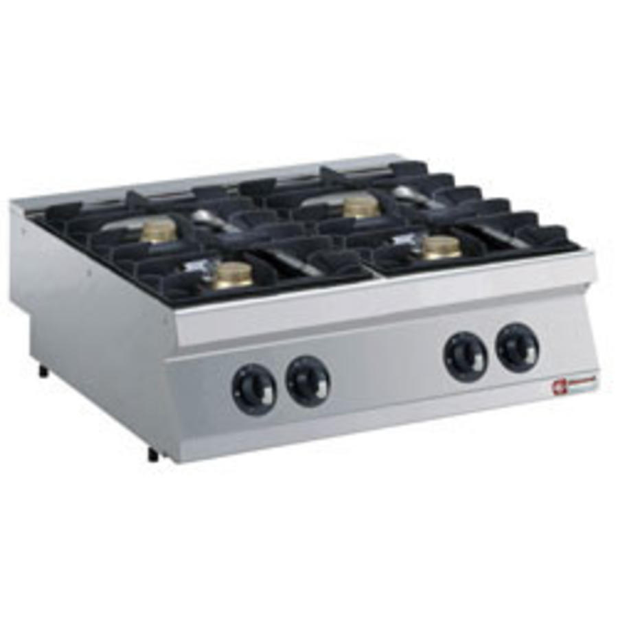 Cuisinière à gaz | 4 brûleurs de 5,5 kW