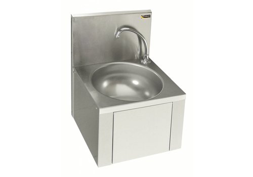  HorecaTraders Lavabo à commande au genou | Acier inoxydable 