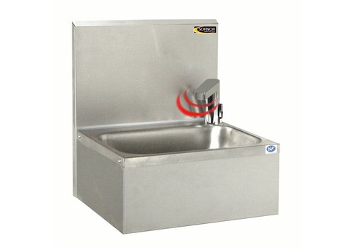  HorecaTraders Stainless Steel Sink With Electric Tap | Temperature regulation 