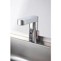 Stainless Steel Wash Basin Double | 2 Electronic Taps