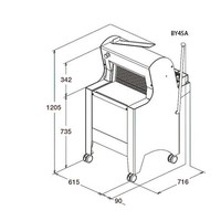 Broodsnijmachine Wit | Brood Via Achterzijde - 550W