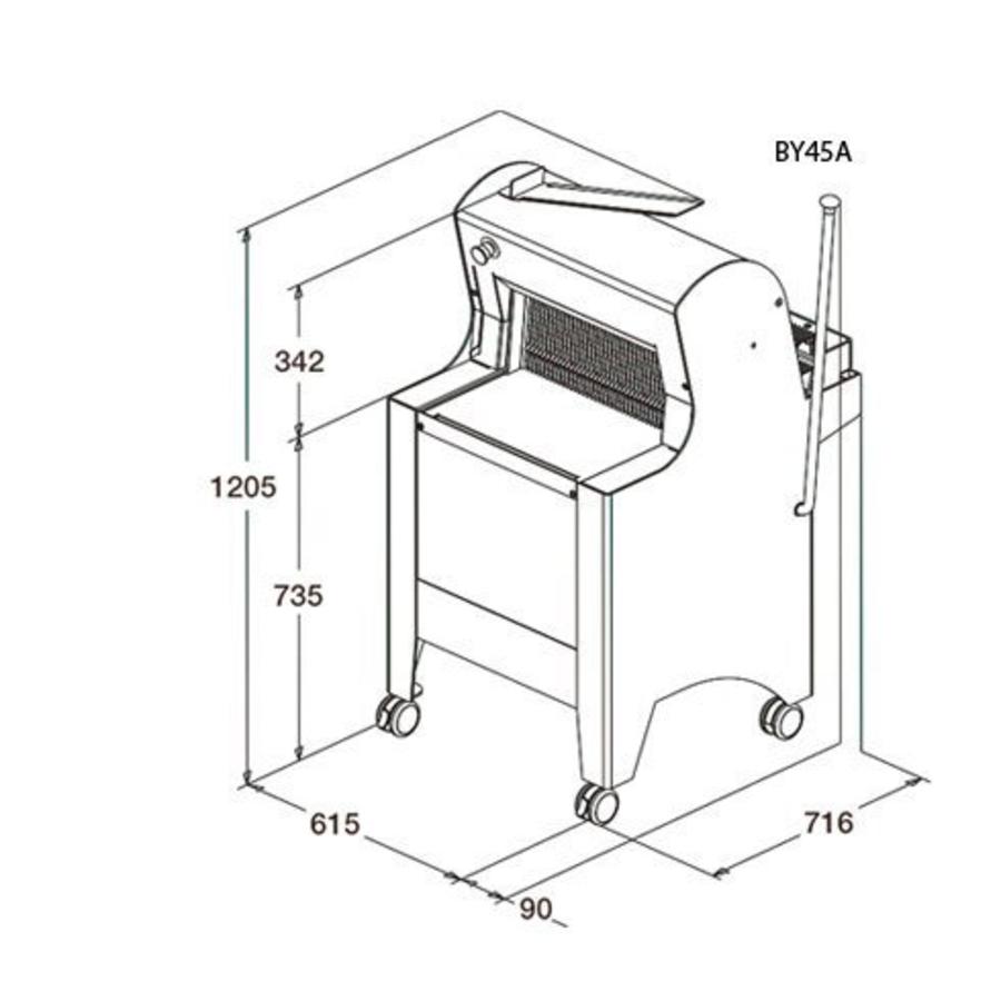 Bread Slicer White | Bread Via Rear - 550W