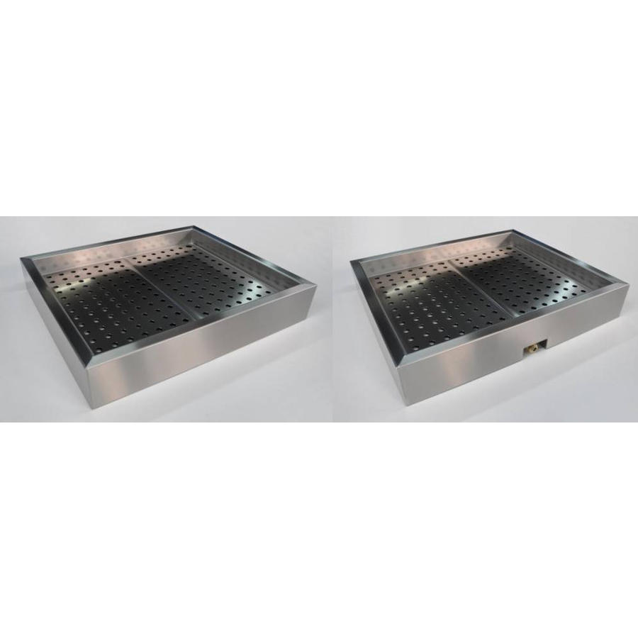 Bac gastronorme à glace pilée l 104,2 x p 59 x h 17 cm