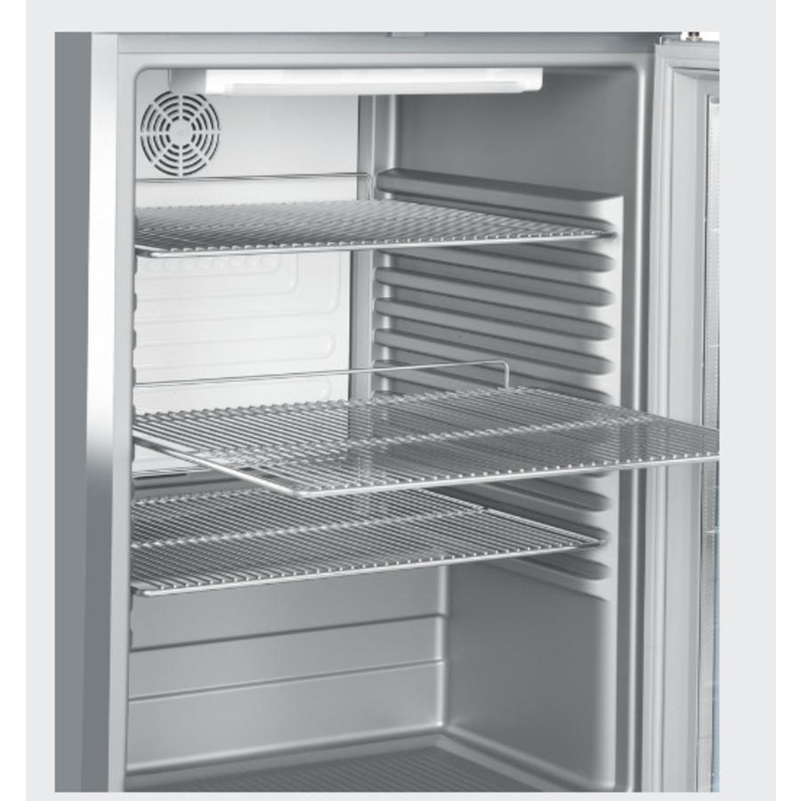 Réfrigérateur sous-comptoir FKUv 1663 | acier inoxydable | Porte vitrée