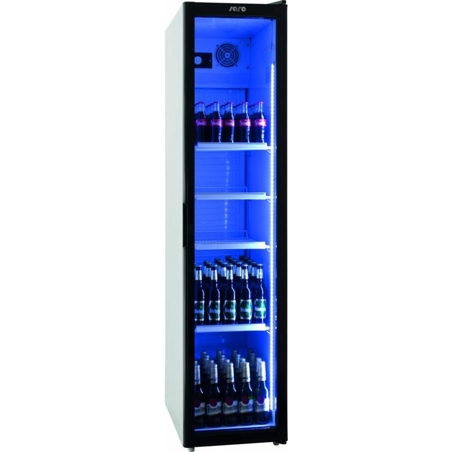 Narrow bottle refrigerator with glass door 301 liters