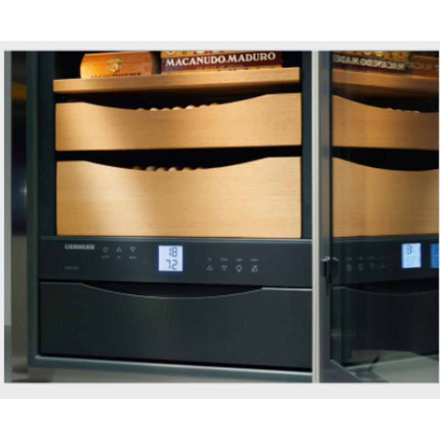 Armoire à cigares en acier inoxydable | 43 litres | Cave à cigares ZKes 453