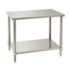 Bartscher Work tables with base shelf 100x70x86-90 cm