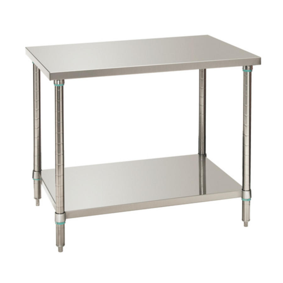 Work tables with shelf 100x70x86-90 cm