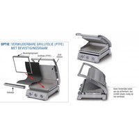 Gril de contact simple en acier inoxydable - Plaque supérieure lisse
