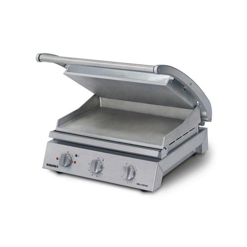  Roband Stainless Steel Contact Grill - Smooth Top Plate 