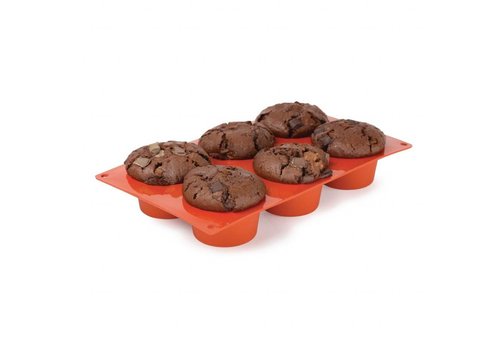  HorecaTraders Moule à pâtisserie | 6 muffins 