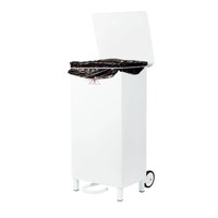 Fire retardant stainless steel garbage bag holder