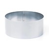 HorecaTraders Stainless steel mousse ring 120mm